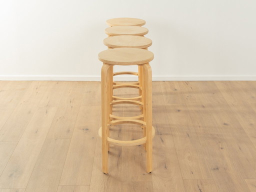 4 tabourets de bar dans le style d'Alvar Aalto, années 1970