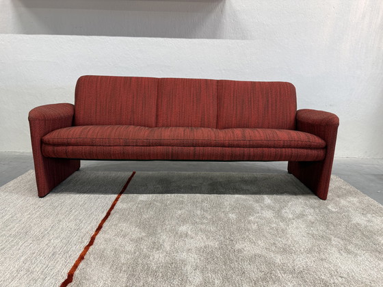 Image 1 of Leolux Evidence Catalpa 3-seater sofa black red