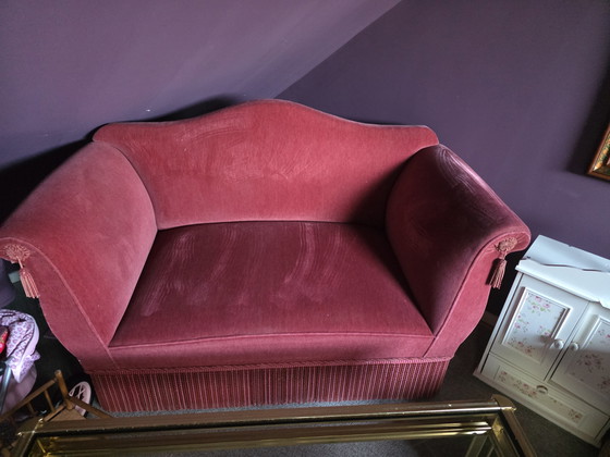 Image 1 of Vintage bankje oudroze