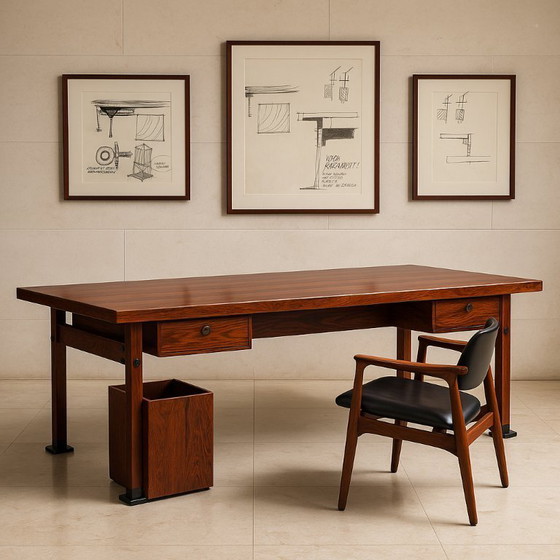 Image 1 of Itamaraty Desk by Sergio Rodrigues for Oca, 1960s