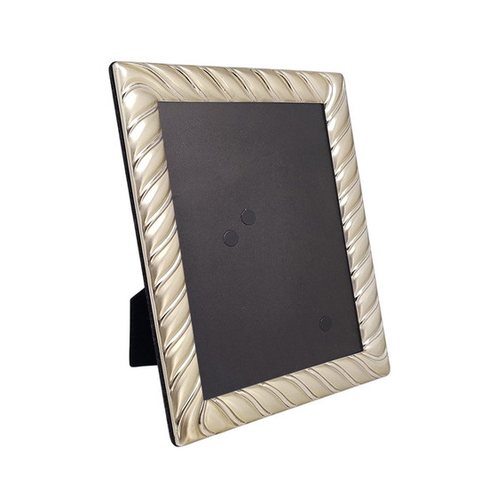 Image 1 of Splendida cornice per foto anni &#39;70 in argento placcato con vetro, realizzata in Italia