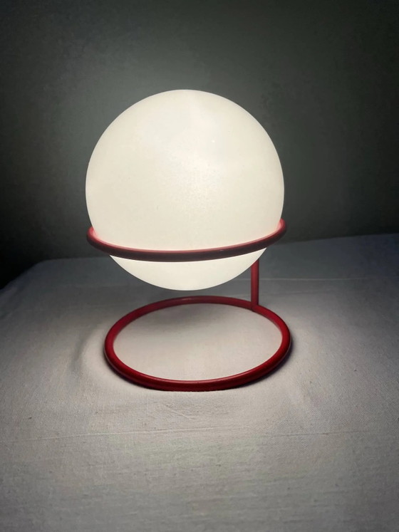 Vintage Italian design ball lamp from the 1970s. – Table lamps, Metal, Space Age (photo 17 of 17)
