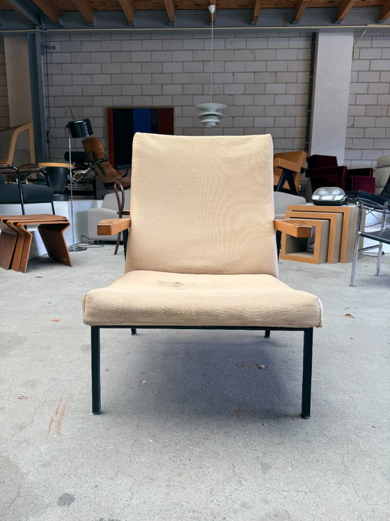 Vintage 't Spectrum fauteuil,  Martin Visser, Textiel, Metaal, Beige (foto 11 van 12)
