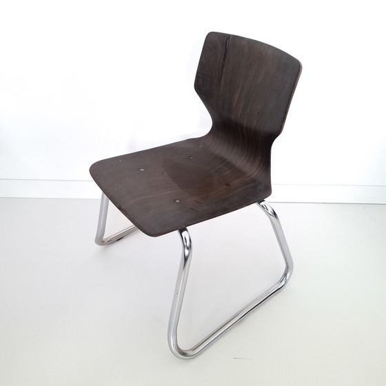 Image 1 of Chaise haute vintage Flöttoto Pagholz Adam Stegner, 1960
