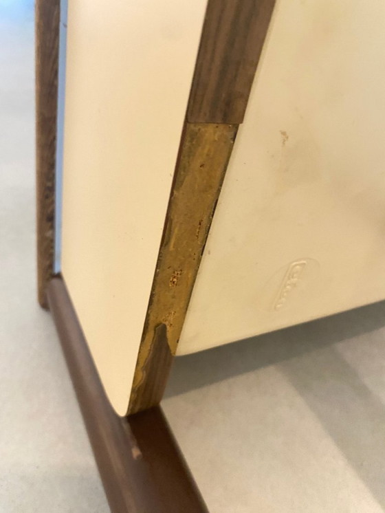 Image 1 of Table d'écolier Elco vintage avec structure en acier et tiroir – vers 1965