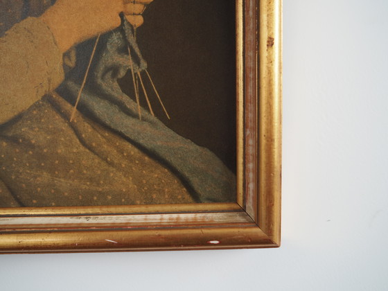 Image 1 of Tableau "Le portrait de la jeune fille", design scandinave, 19e siècle, par Albert Anker