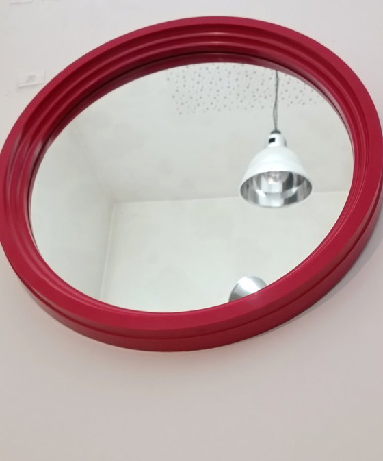 Image 1 of Miroir Rond en Plastique Space Age 1970s