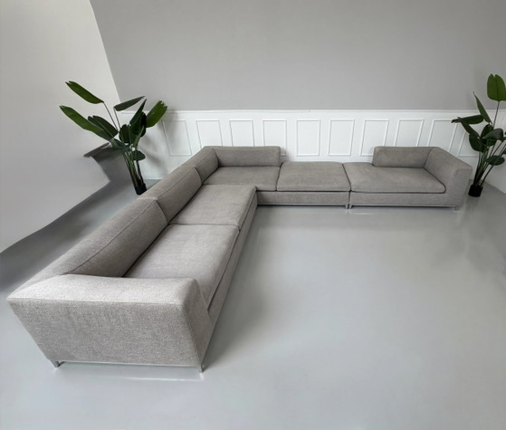 Image 1 of B&B Italia Michel Designer Sofa Couch Grau Stoff Ecksofa