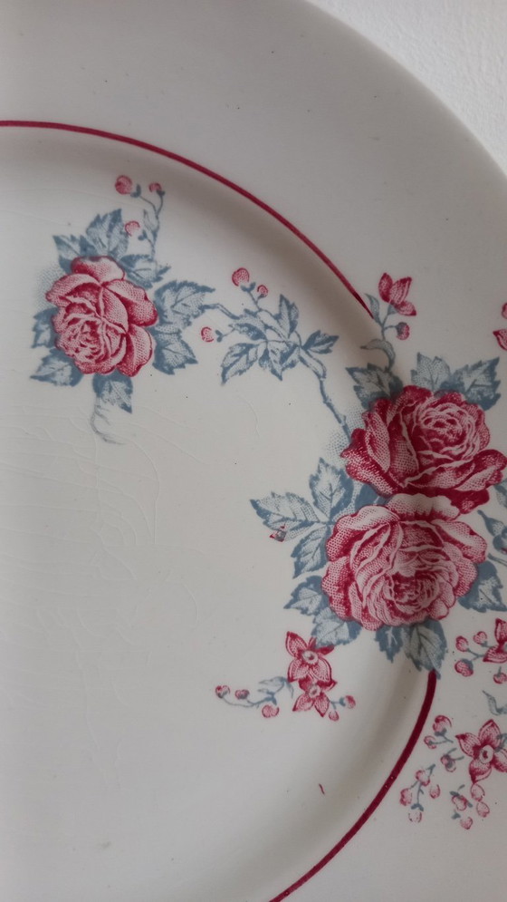 Image 1 of "Thalia" - 6 platos llanos de piedra de hierro de Saint-Amand