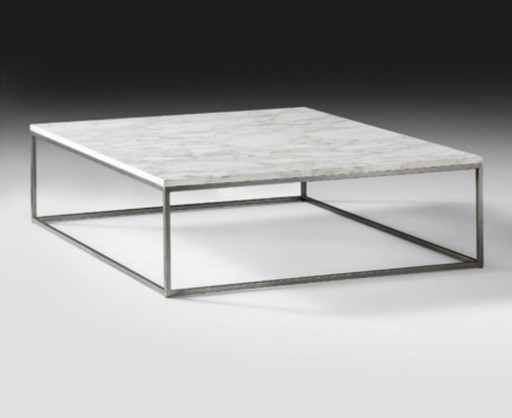 White Marble Square Coffee Table