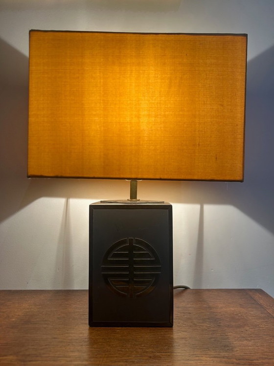 Image 1 of lampe en métal et laiton 1970