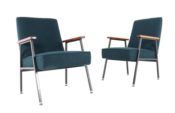 Image 1 of Fauteuil Gispen 'Genie' vintage nouvellement rembourré