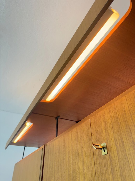 Image 1 of Omnia-plankensysteem, wandmeubel voor de woonkamer, wandplank van Ernst Dieter Hilker (1960)