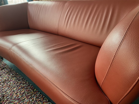 Image 1 of Leolux Flint 2,5 zits bank, Senso leder terracotta