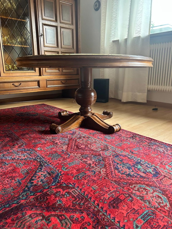 Ronde tafel met blad van groen onyxmarmer. – Salontafels, Wood (photo 6 of 6)