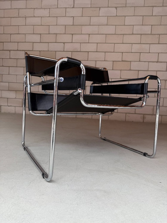 Image 1 of Vintage Wassily Stuhl von Marcel Breuer