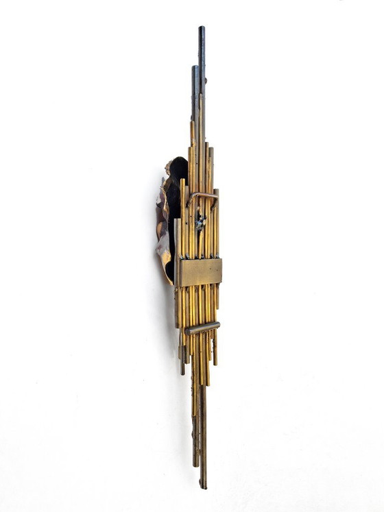 Wall sculpture Richard Richese – Wall decoration, Brass, Metal (photo 6 of 8)