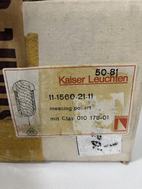 Image 1 of ¡Nuevo en caja! Juego de 2 lámparas de pared Kaiser Leuchten (modelo 11-1560-2111), cristal de Murano texturizado.