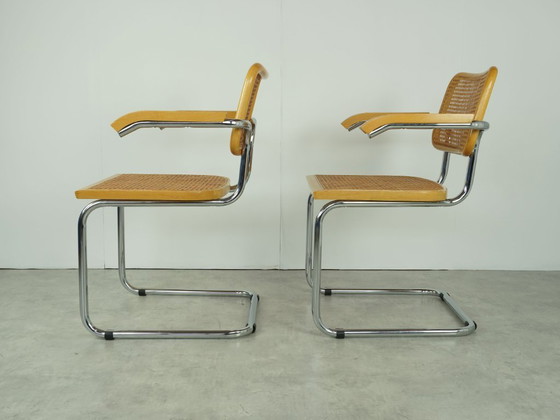 Image 1 of 2 eetkamerstoelen in Marcel Breuer stijl, vintage design B64 Cesca