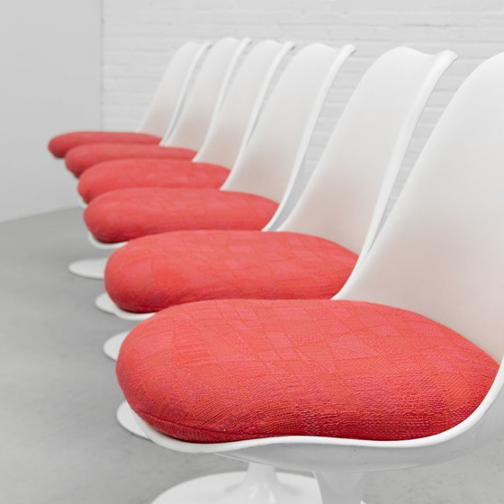 Image 1 of Set of 6 Tulip Chairs Eero Saarinen Knoll, 1979