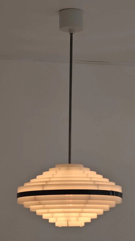 Lampada a Sospensione UFO Space Era Cecoslovacchia 1970 – Lampade a sospensione, Metal, Plastic, Space Age (photo 7 of 29)
