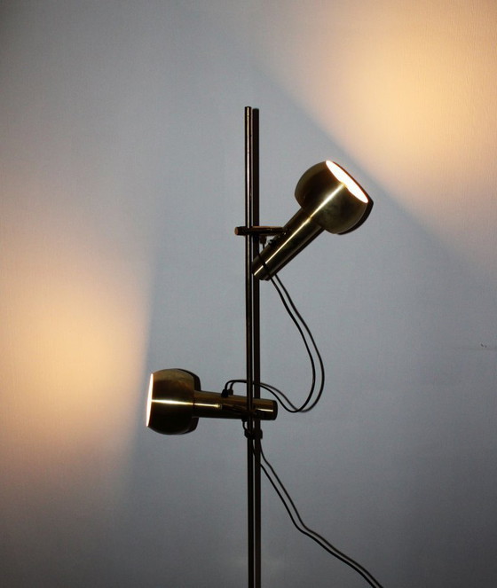 Image 1 of Vintage brass floor lamp, Hans Schmidt, 1970s