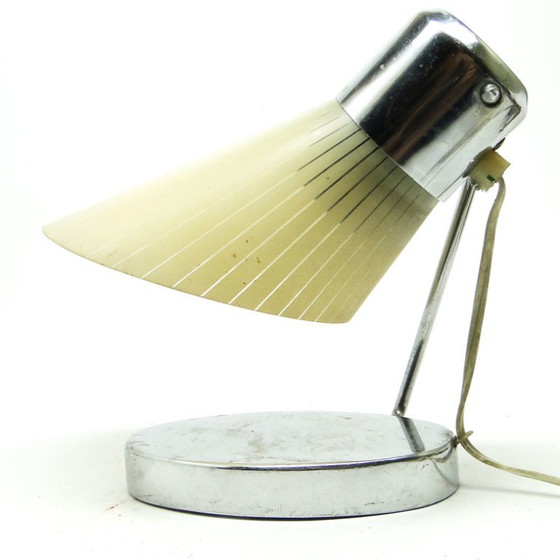 Bedside Table Lamp From Drupol, Former Czechoslovakia, 1950s – Metal, Plastic (photo 3 of 17)