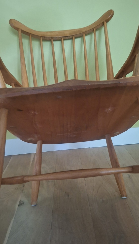 Image 1 of Scandinavian vintage spindle chair