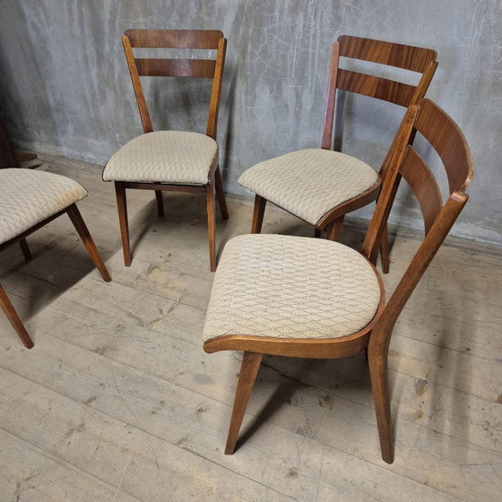 Image 1 of Set aus 4 Esszimmerstühlen im Mid-Century-Stil, Tschechoslowakei, 1960er Jahre