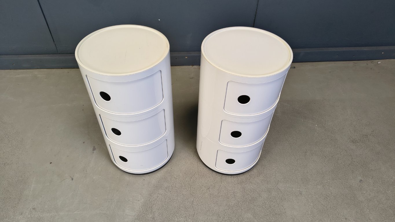 Anna Castelli Ferrieri for Kartell, pair of side cabinets, 1960s