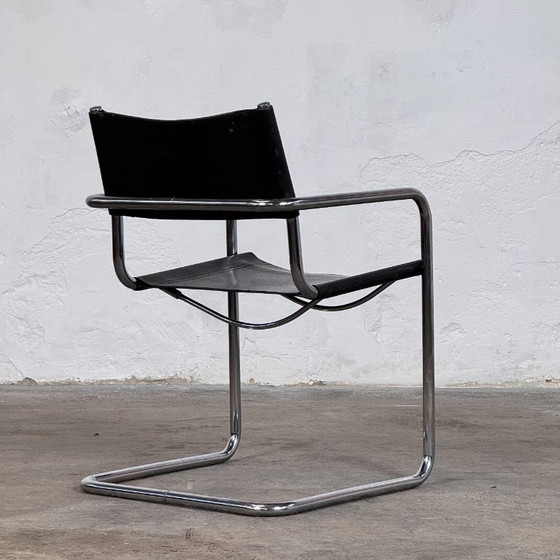 Image 1 of Chaise tubulaire MG5 de style Marcel Breuer, années 1970 – Style Bauhaus