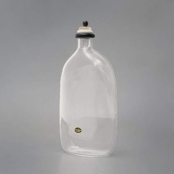 Image 1 of Botella de cristal de Murano con tapón de Giovanni Cenedese, década de 1970