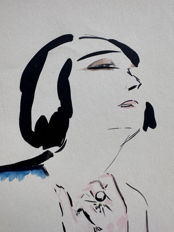 Image 1 of Kees van Dongen La Garconne 1925 pochoir "Priere"