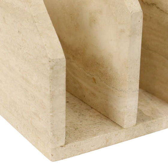 Vintage Magazine Rack Travertine Natural Stone Seventies (photo 6 of 22)