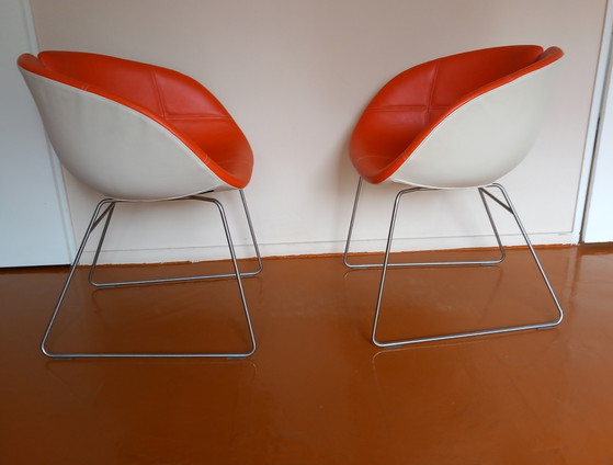 Moroso Fjord Patricia Urquiola 2x – Eetkamerstoelen, Leather (photo 3 of 10)