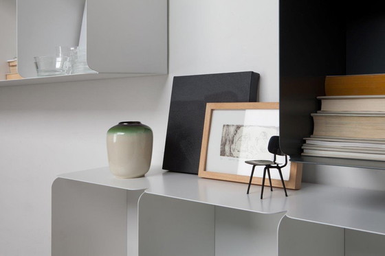 Image 1 of White Cabinet 160X40 Cm Design Nendo For Quodes - On Legs