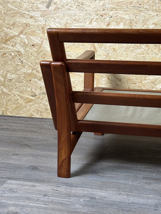 Image 1 of 60s 70s teak couch sofa 2-seater by Glostrup Møbelfabrik Denmark Design