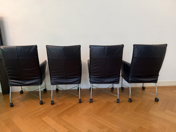 Image 1 of Montis Chaplin black dining chair 4 pieces