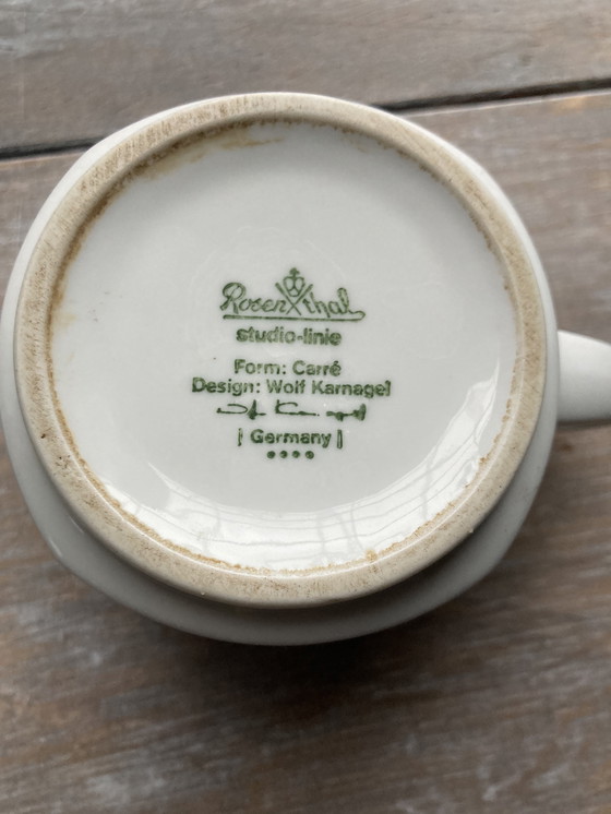 Image 1 of 3 kop en schotel bordjes vintage wolf kamagel