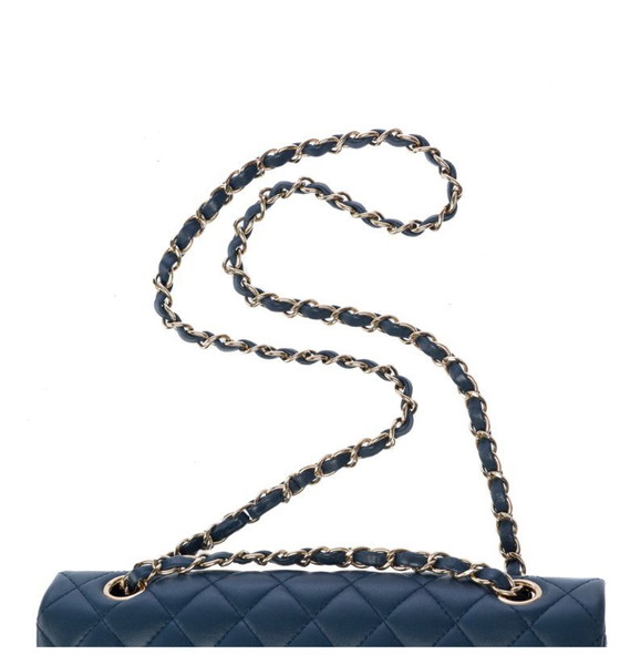 Image 1 of Borsa CHANEL Timeless/Classique in Cuir Bleu - 103394