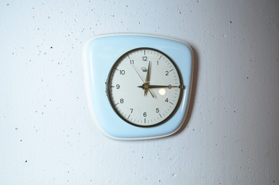 Orologio da Parete Mid Century Vintage da Cucina Blu – Selva, Other, Mid Century Modern (photo 6 of 6)