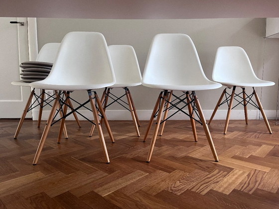 Image 1 of 6 sedie da pranzo Vitra Eames DSW