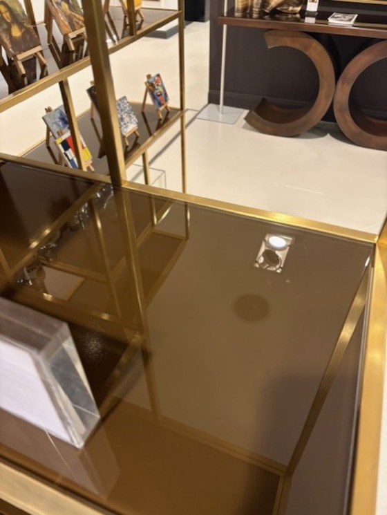 Image 1 of Vitrinekast Lloyd Rack High Brushed Gold - Versmissen