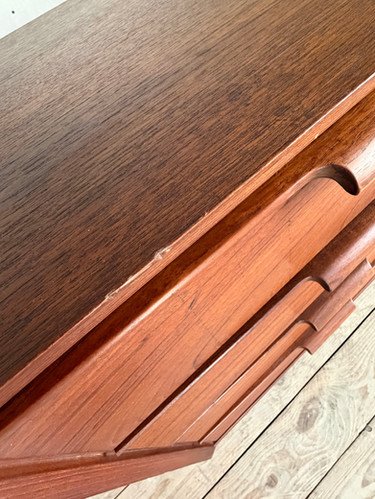 Image 1 of Enfilade scandinave vintage en Teck, 1960s