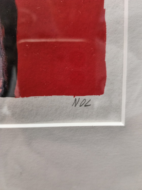 Lithographie Nol Vonk art brut – Lithographies et sérigraphies, Glass, Paper (photo 5 of 7)