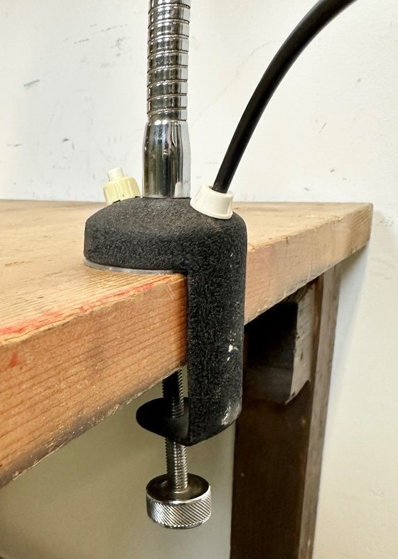 Image 1 of Vintage Chrome Italian Gooseneck Table Lamp, 1960s