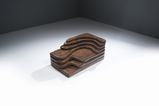 Image 1 of Perfekt patiniertes Sofa DS-1025 Terrazza Landscape von Ubald Klug - De Sede Swiss