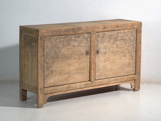 Antique sideboard in elm with two doors – China, circa 1950 – Sideboard cabinet (photo 6 of 40)