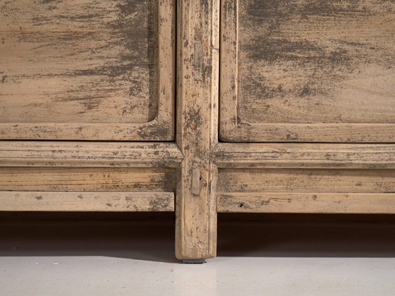 Antique sideboard in pine wood - China, circa 1950 – Sideboard cabinet, Iron (photo 30 of 40)