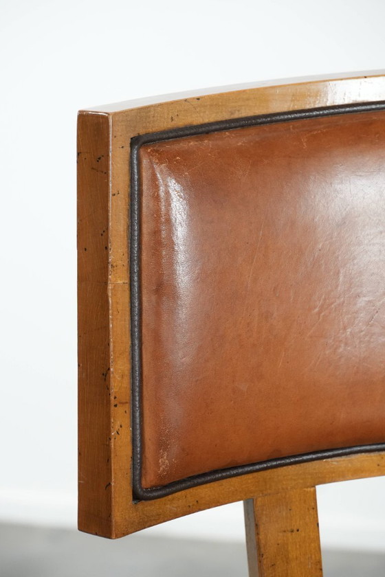 Image 1 of Vintage design armchair/cocktail chair made of sheepskin